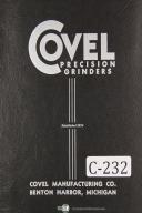Covel-Covel Operators Instruction Parts No. 7A 6 x 12 Surface Grinder Machine Manual-7A-01
